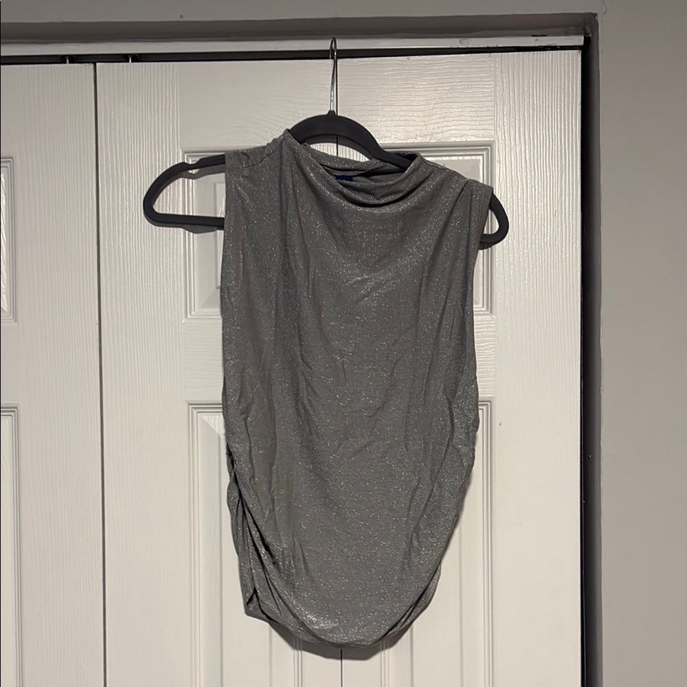 Old Navy Shimmering Gray Sleeveless Blouse
